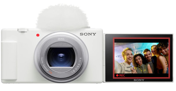 Best Vlogging camera, Sony ZV-1 white color.