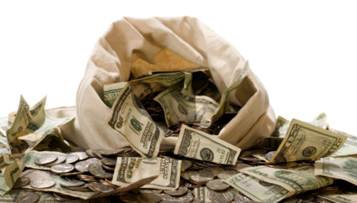 Money sack. Money sack.