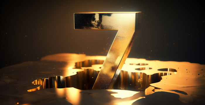 The number 7 is a sign of coming wealth. The number 7 is a sign of coming wealth.
