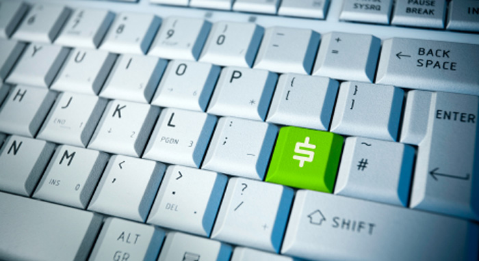 Keyboard with money Keyboard with money