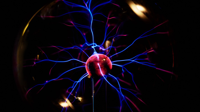 Red brain neuron.