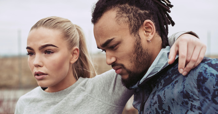 Couple comforting each other. Spirituality and relationships. Couple comforting each other. Spirituality and relationships.