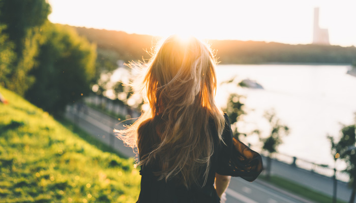 Thoughtful woman in gratitude. Thoughtful woman in gratitude.
