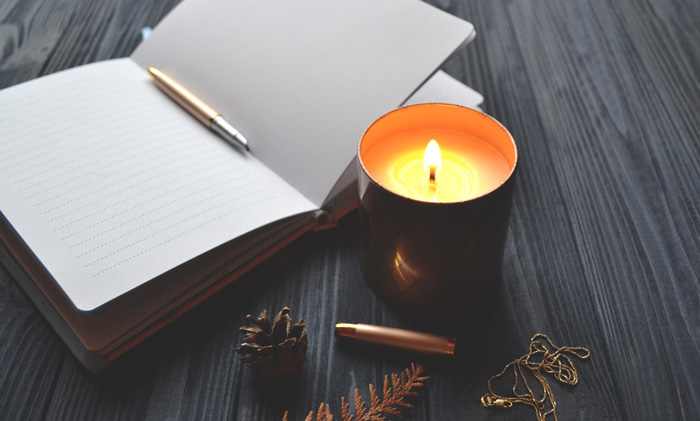 Scented candles benefit writers by creating relaxing space. Scented candles benefit writers by creating relaxing space.