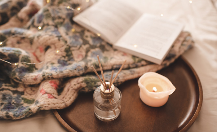 Scented candles benefit writers by enhancing restorative peacefulness. Scented candles benefit writers by enhancing restorative peacefulness.