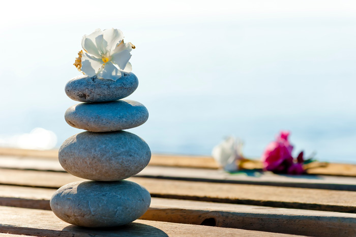 Zen stones and zen flower. Spiritual awakening. Zen stones and zen flower. Spiritual awakening.