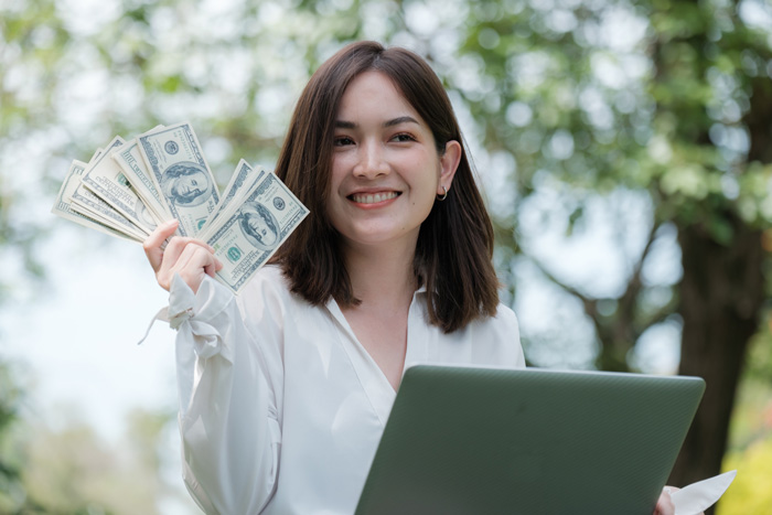 Get fucking Rich. Young girl who has worked hard for her side business. Get fucking Rich. Young girl who has worked hard for her side business.
