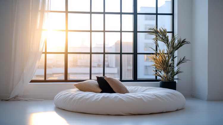 Create more zen with a cozy nook. Create more zen with a cozy nook.