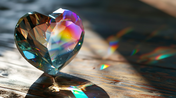 A heart-shaped crystal suncatcher that amplifies your spiritual rewards. A heart-shaped crystal suncatcher that amplifies your spiritual rewards.