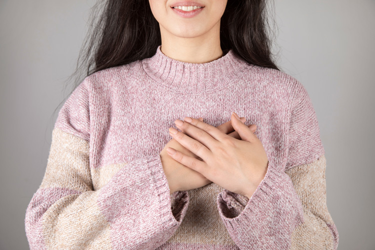 Young woman feels the freedom of releasing control; over everything.