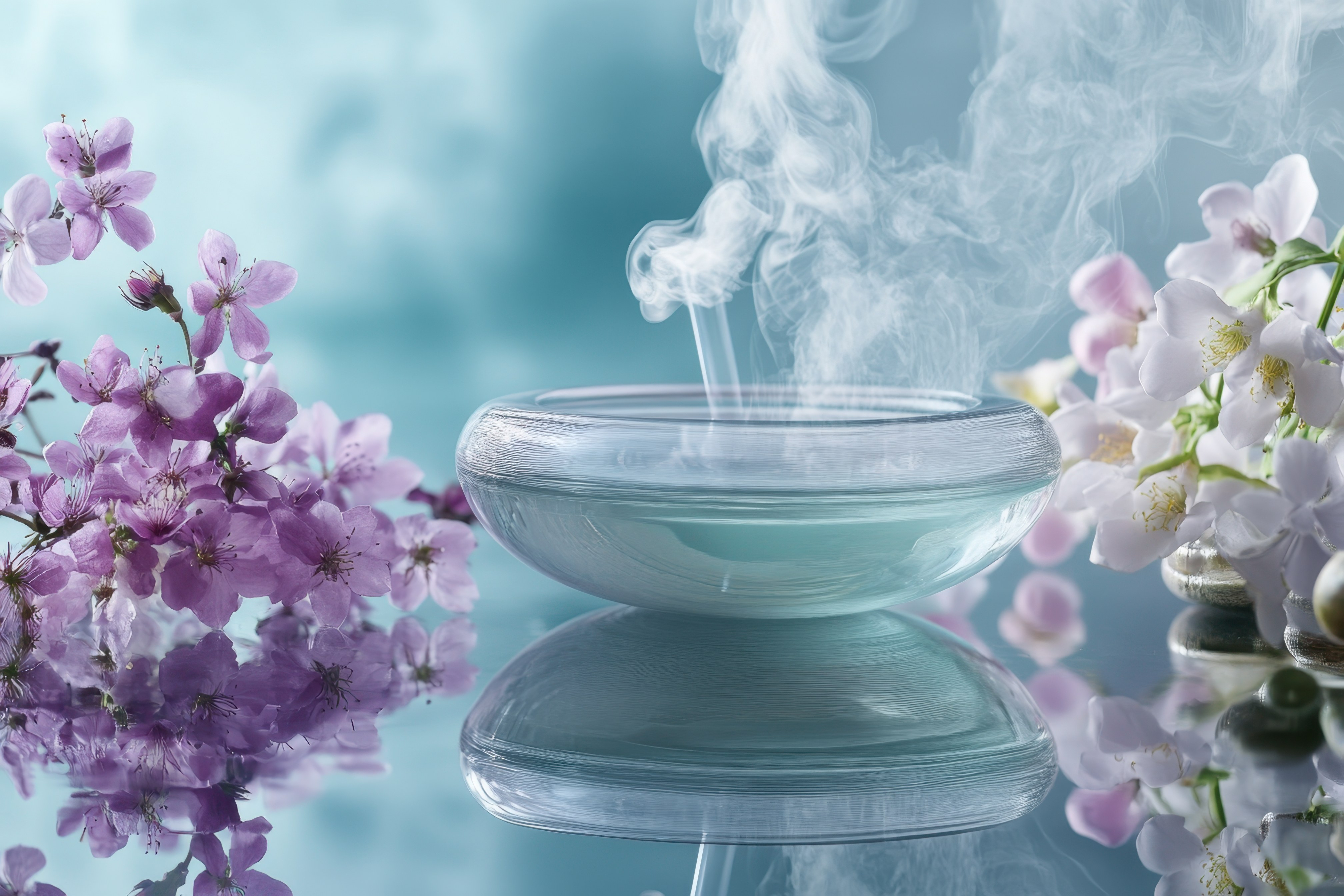 Smoke from aromatherapy bowl.